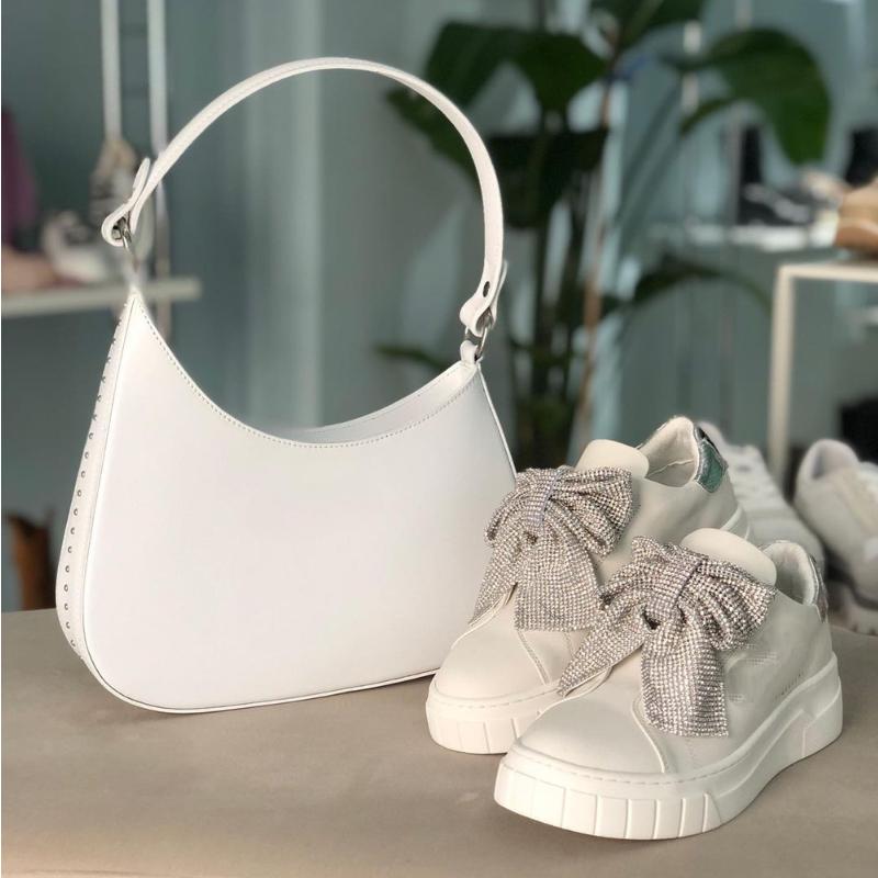 Sparkly Bow Casual Sneakers