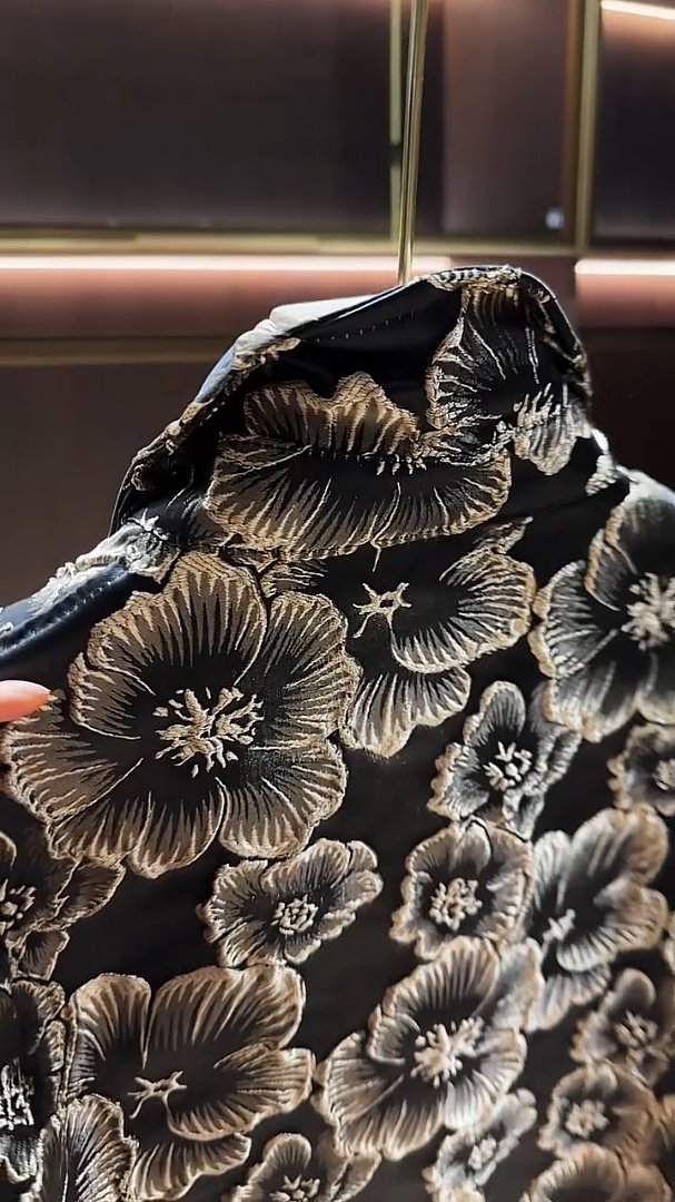 Trendy 3D Embroidered Carved Shirt Jacket