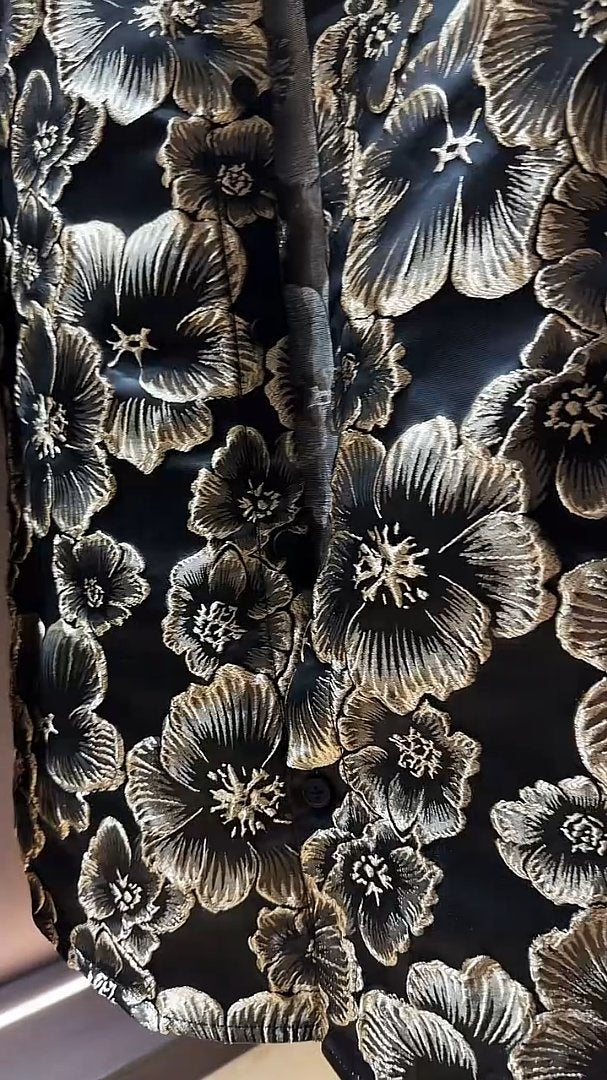 Trendy 3D Embroidered Carved Shirt Jacket