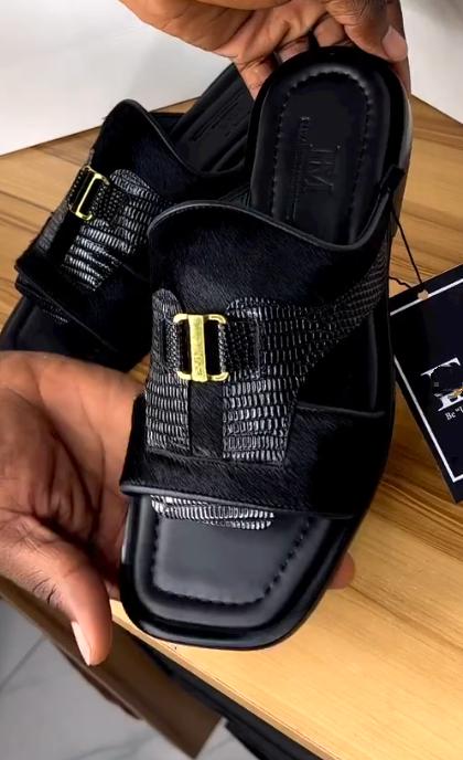 High Quality ltalian Leather Men Sandals