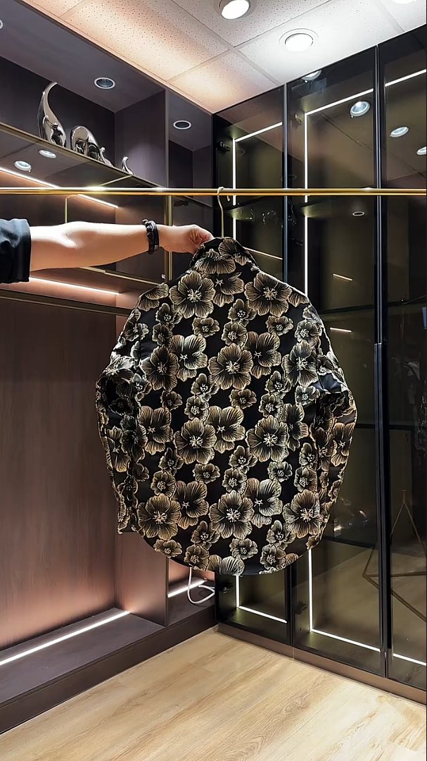 Trendy 3D Embroidered Carved Shirt Jacket