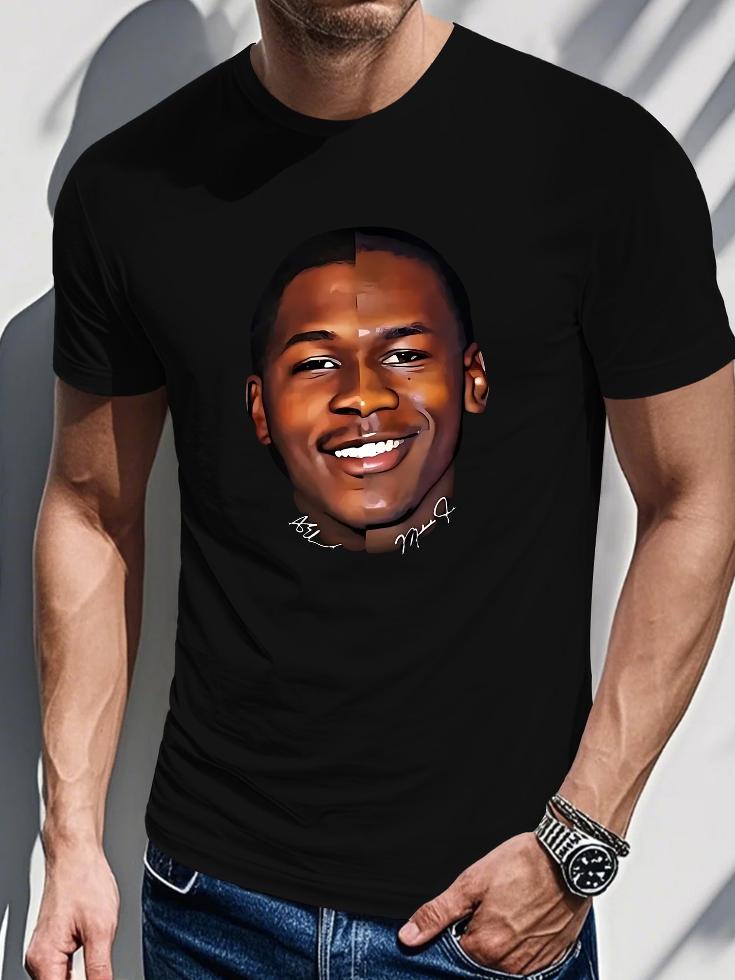 Tn 0724 6 Men's Short Sleeve T-shirt Summer T-shirt Top