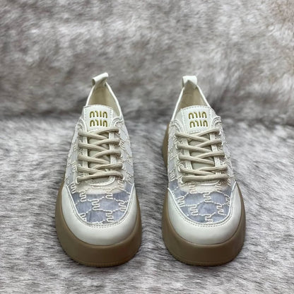 Women's Lurex Tulle Sneakers