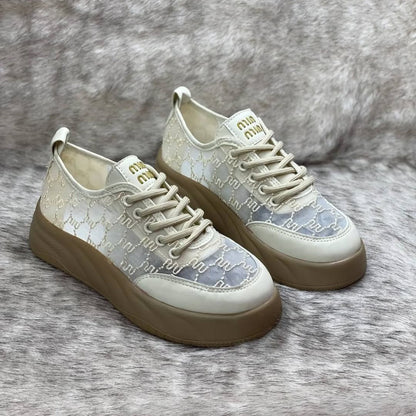 Women's Lurex Tulle Sneakers