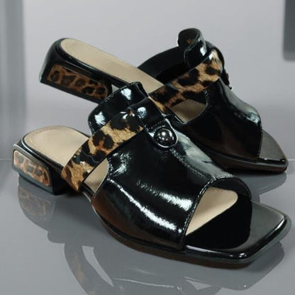 Women's Calfskin Gladiator Flat Sandals