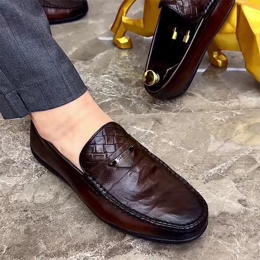 British Style Soft Leather Casual Loafers
