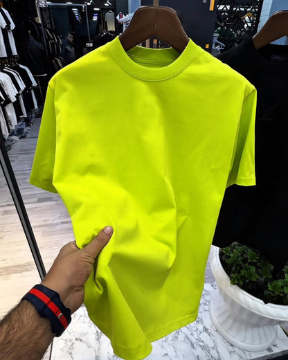Men's Luxury Tone-On Embossed T-Shirt