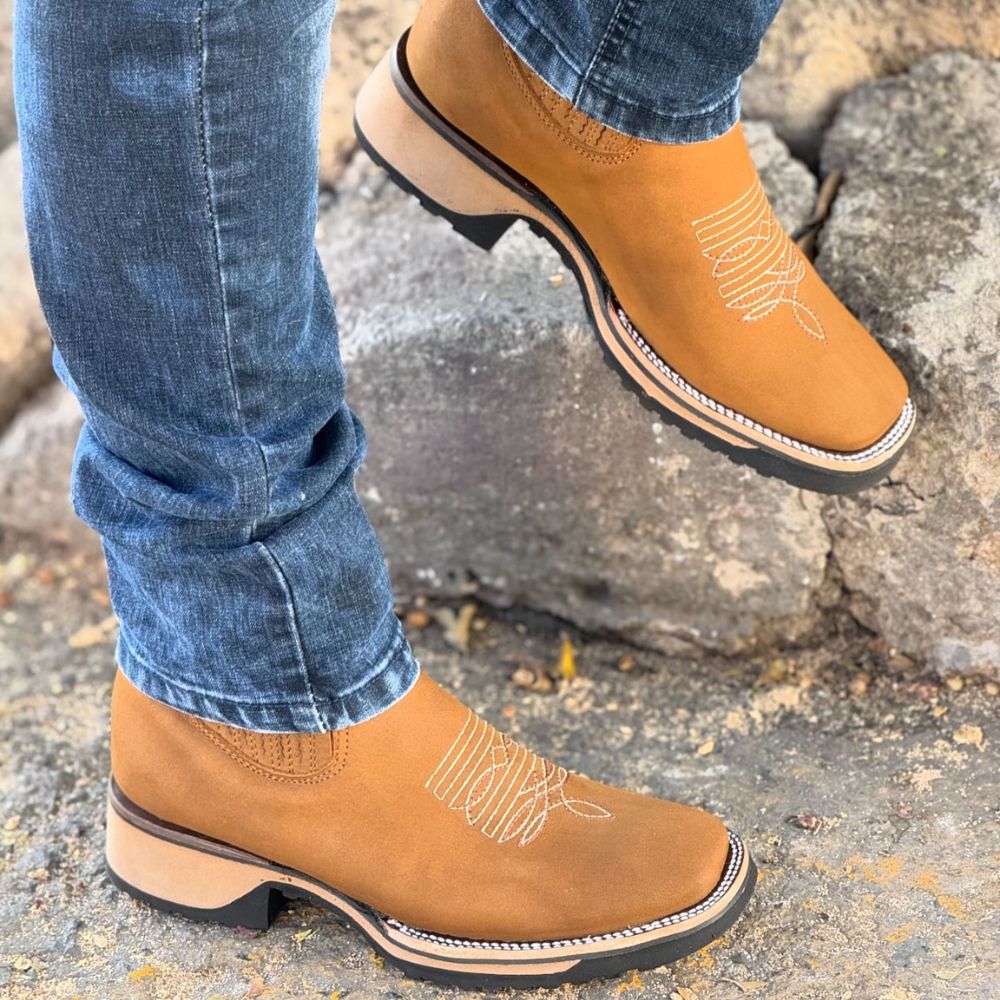 Men's Embroidered Chelsea Boots Martin Boots