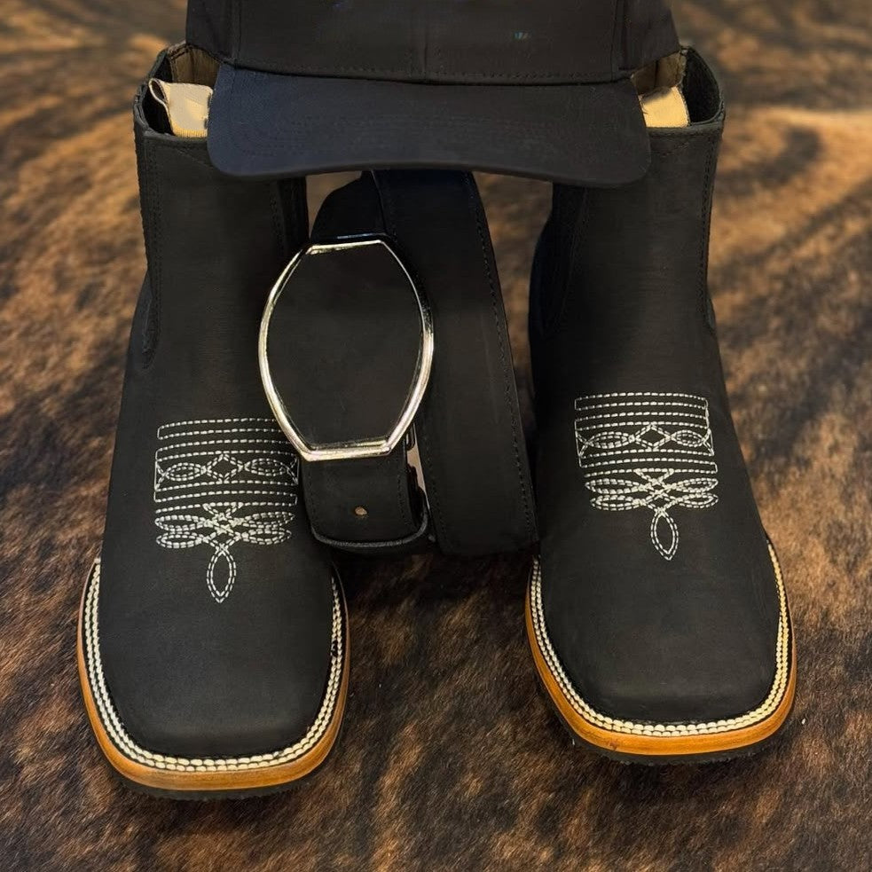 Men's Embroidered Chelsea Boots Martin Boots