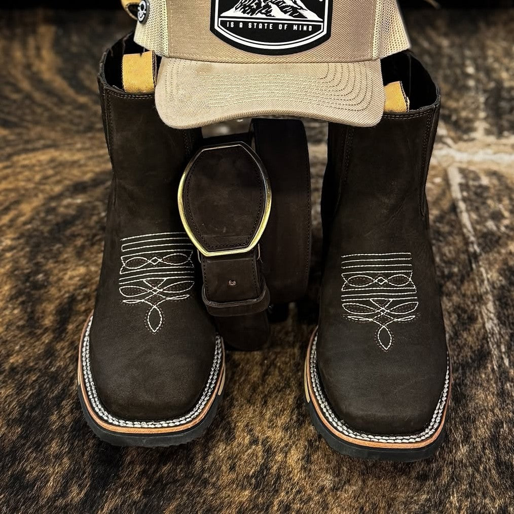 Men's Embroidered Chelsea Boots Martin Boots