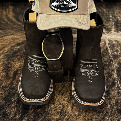Men's Embroidered Chelsea Boots Martin Boots