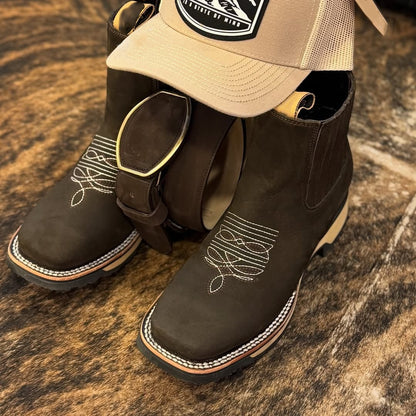 Men's Embroidered Chelsea Boots Martin Boots