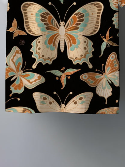 Butterfly Men's short-sleeved T-shirt summer T-shirt top full of print