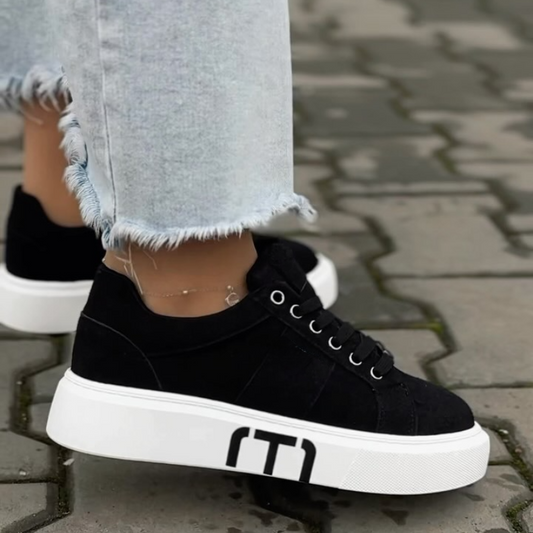 Women's Jeans Bold Platform Low Trainers