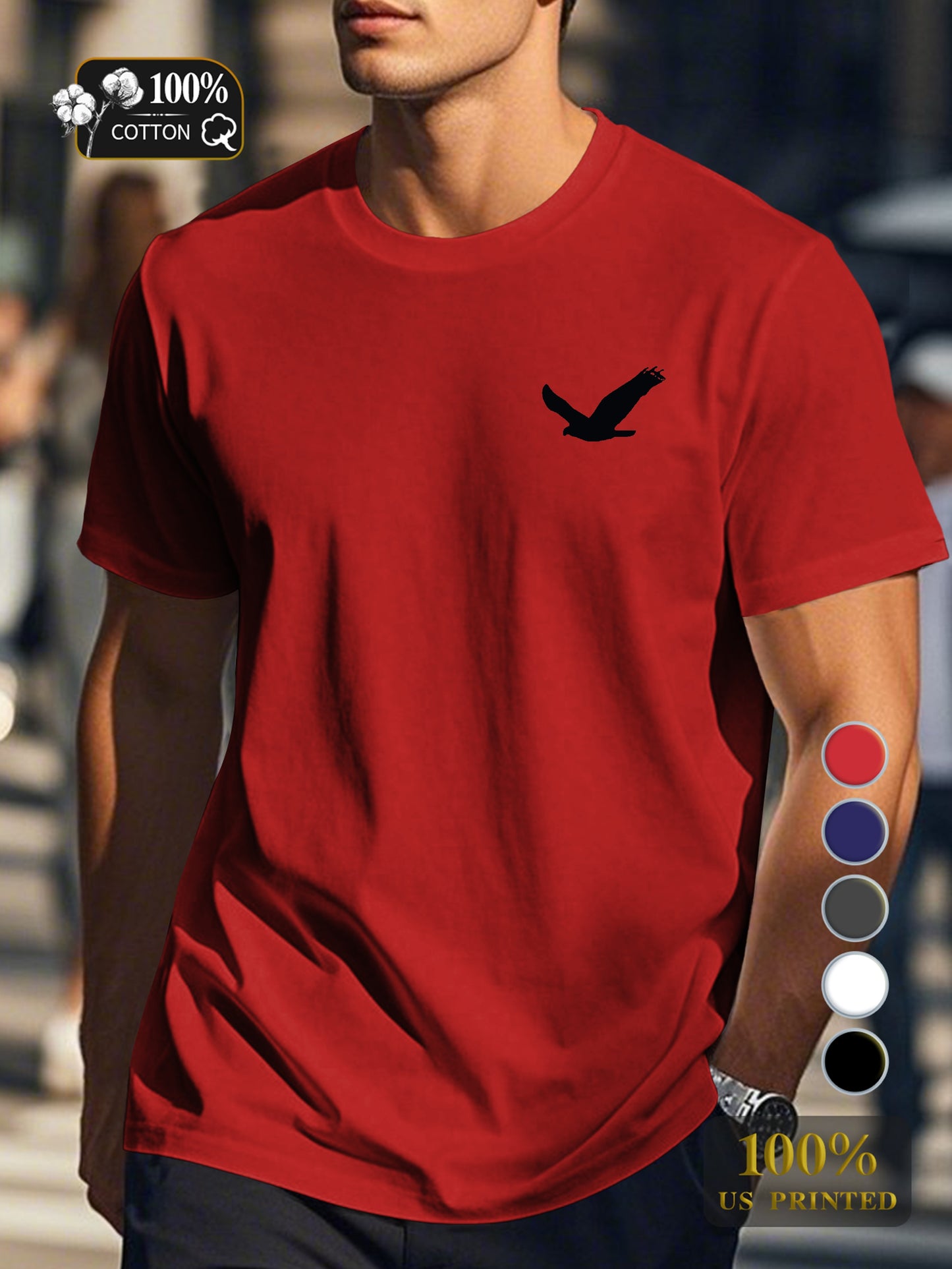 Men's pure cotton T-shirt Comfort Fit
