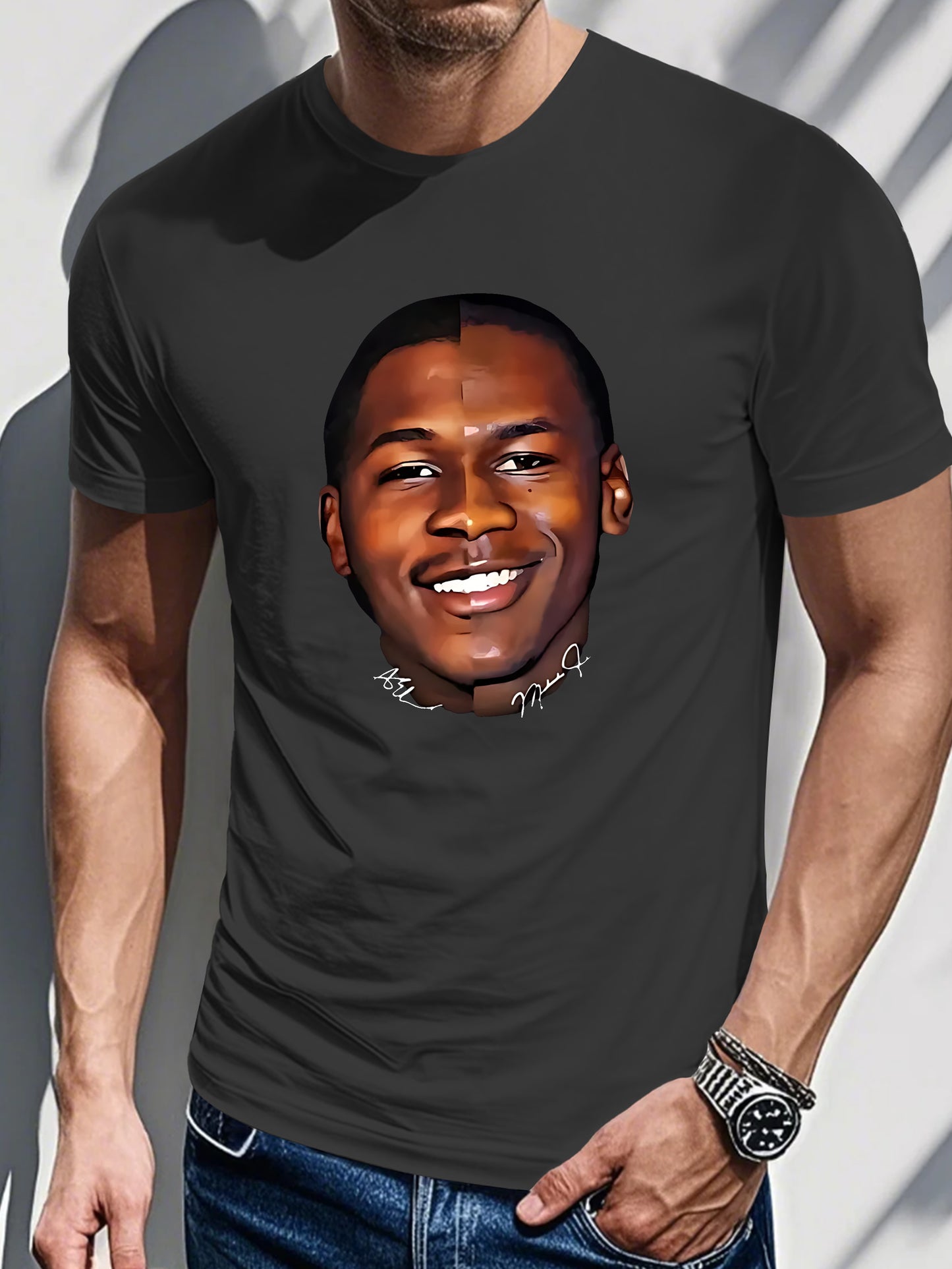 Tn 0724 6 Men's Short Sleeve T-shirt Summer T-shirt Top