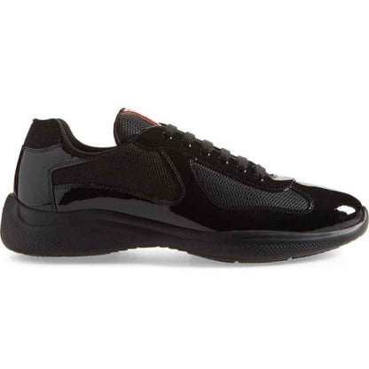 (⏰Last Day Promotion $20 OFF)Patent Leather And Technical Fabric Sneakers
