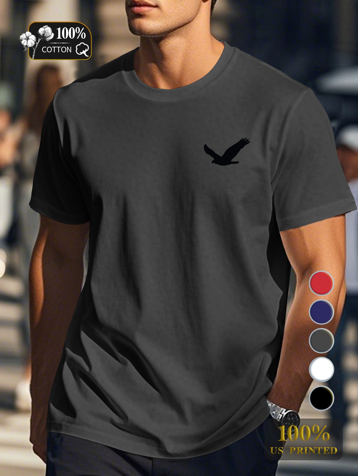 Men's pure cotton T-shirt Comfort Fit
