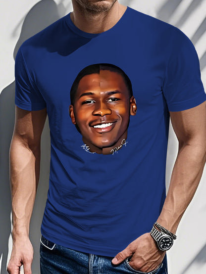 Tn 0724 6 Men's Short Sleeve T-shirt Summer T-shirt Top