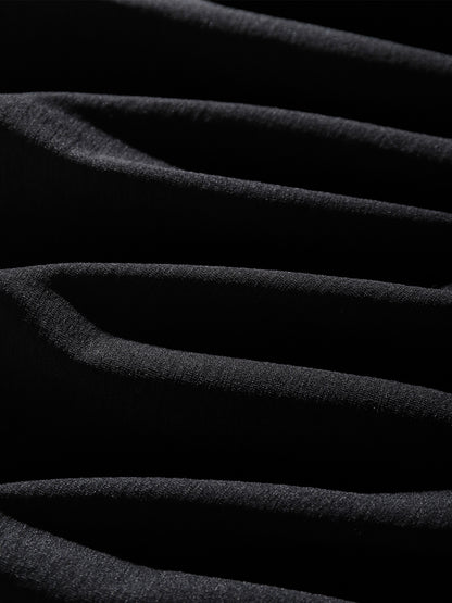 Men's Regular Fit Ribbed Collar Cotton T-Shirt