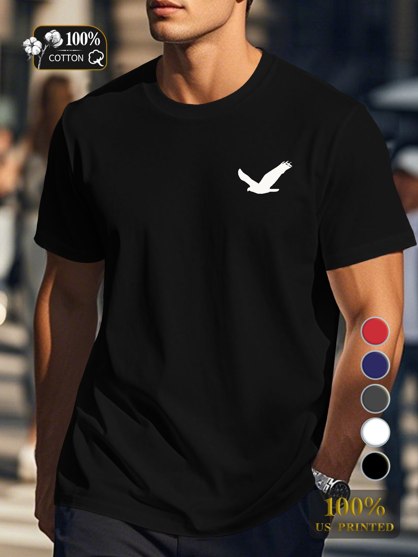 Men's pure cotton T-shirt Comfort Fit