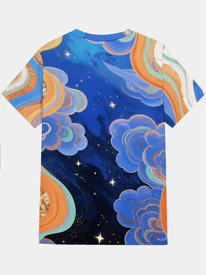 Gladiolus Flower Men's short-sleeved T-shirt summer T-shirt top full of print