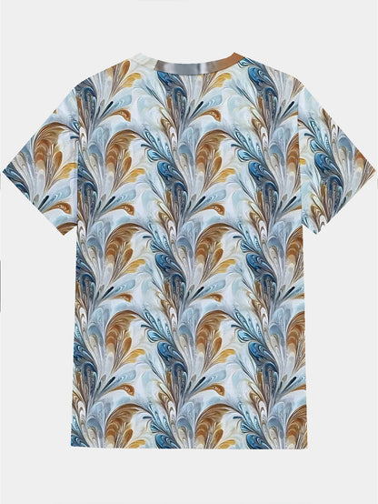 Luxury Pattern Men's short-sleeved T-shirt summer T-shirt top full of print