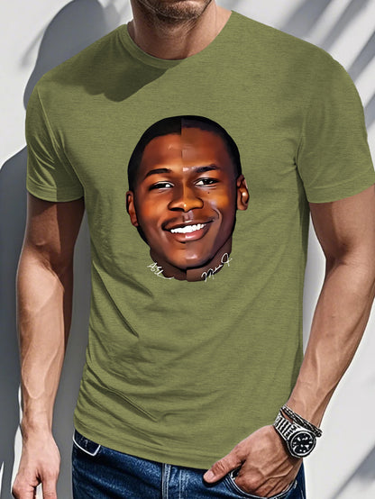 Tn 0724 6 Men's Short Sleeve T-shirt Summer T-shirt Top