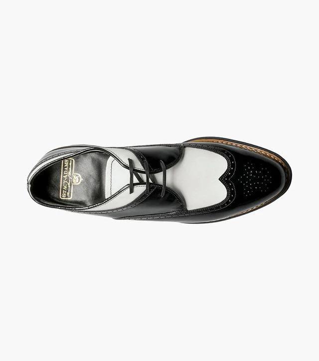 1920s Black And White Wingtip Shoes