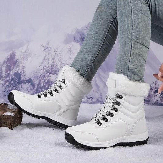 Women's Velvet Non-Slip Leather Boots