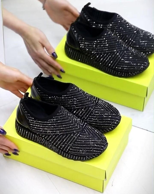 Stylish Full Diamond-encrusted Arch Shoes