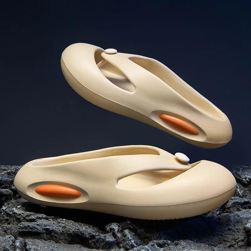 Men's EVA Slippers Thick Bottom Soft Anti-collision Non-slip Beach Shoes