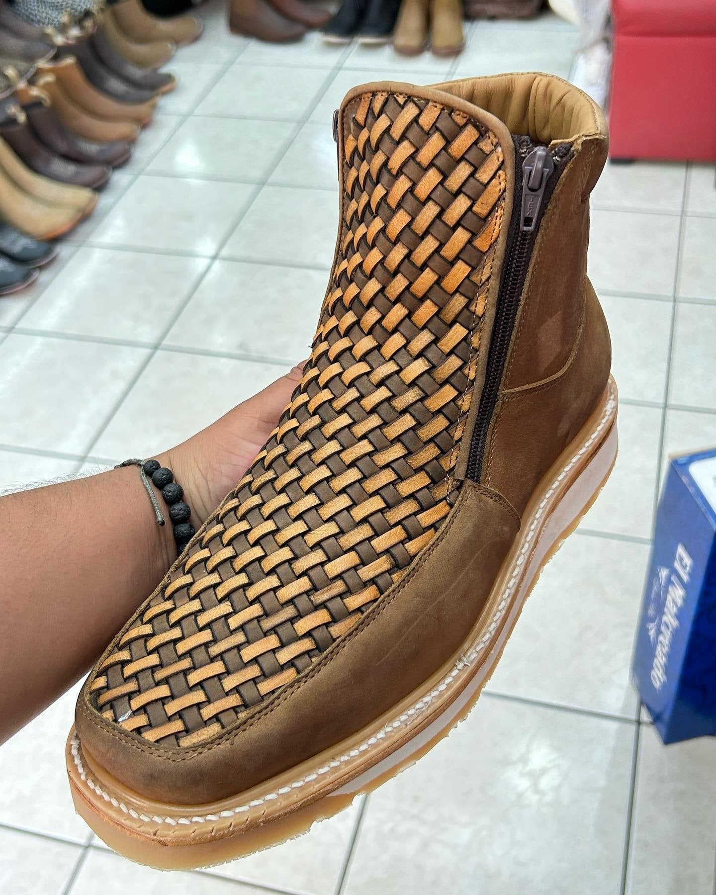 New Vintage Woven Martin Boots
