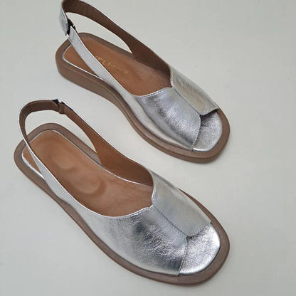 Fishmouth Flip-on Flat Sandals