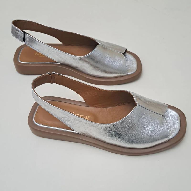 Fishmouth Flip-on Flat Sandals