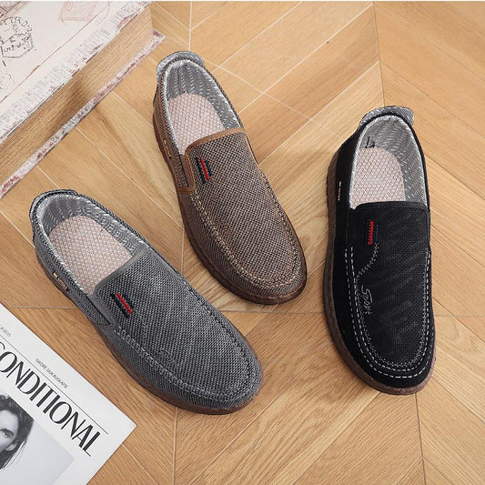 Middle-aged and elderly men's cloth soft-soled shoes